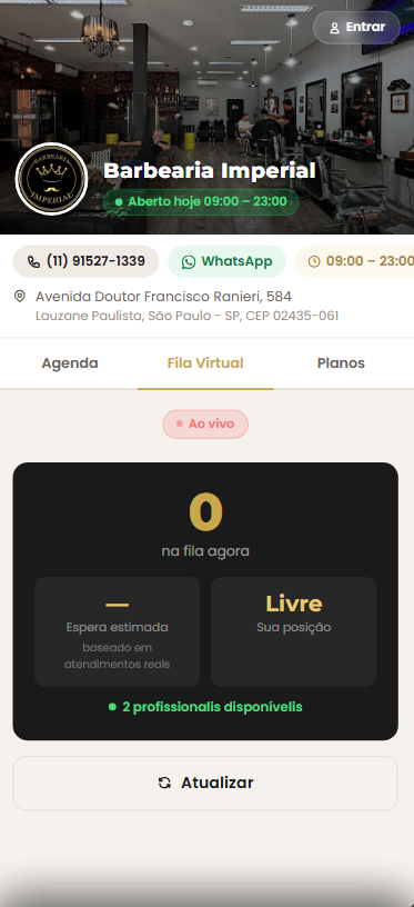 Fila Virtual - visao do cliente